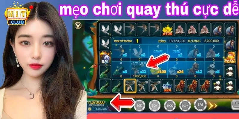 Cược slots quay thú có kinh nghiệm giúp tay chơi thắng lớn. 